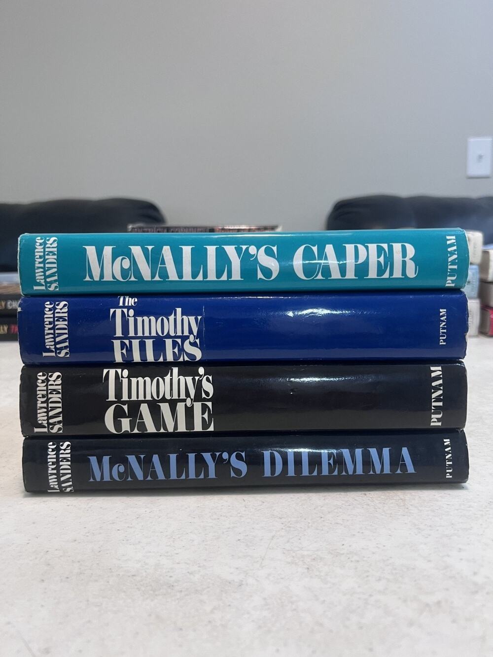 Lot of 4 Lawrence Sanders Archy McNally Books HC 1st Edition w/ Dust Jackets VG